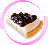 Blueberry Cheese Pie<br />
(+ 10 Baht) 
