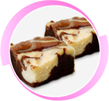 Brownie Cheesecake (marble / red velvet)<br />(+ 10 Baht)
