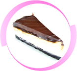 Cheesecake (double chocolate /<br /> cookie) (+ 10 Baht)