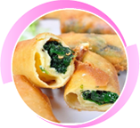 Spinach Cheese Spring Roll 