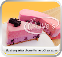 Blueberry & Raspberry Yoghurt Cheesecake