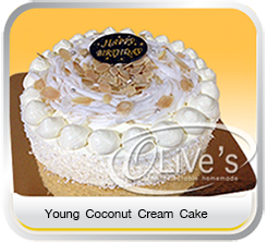 Young Coconut Cream Cake